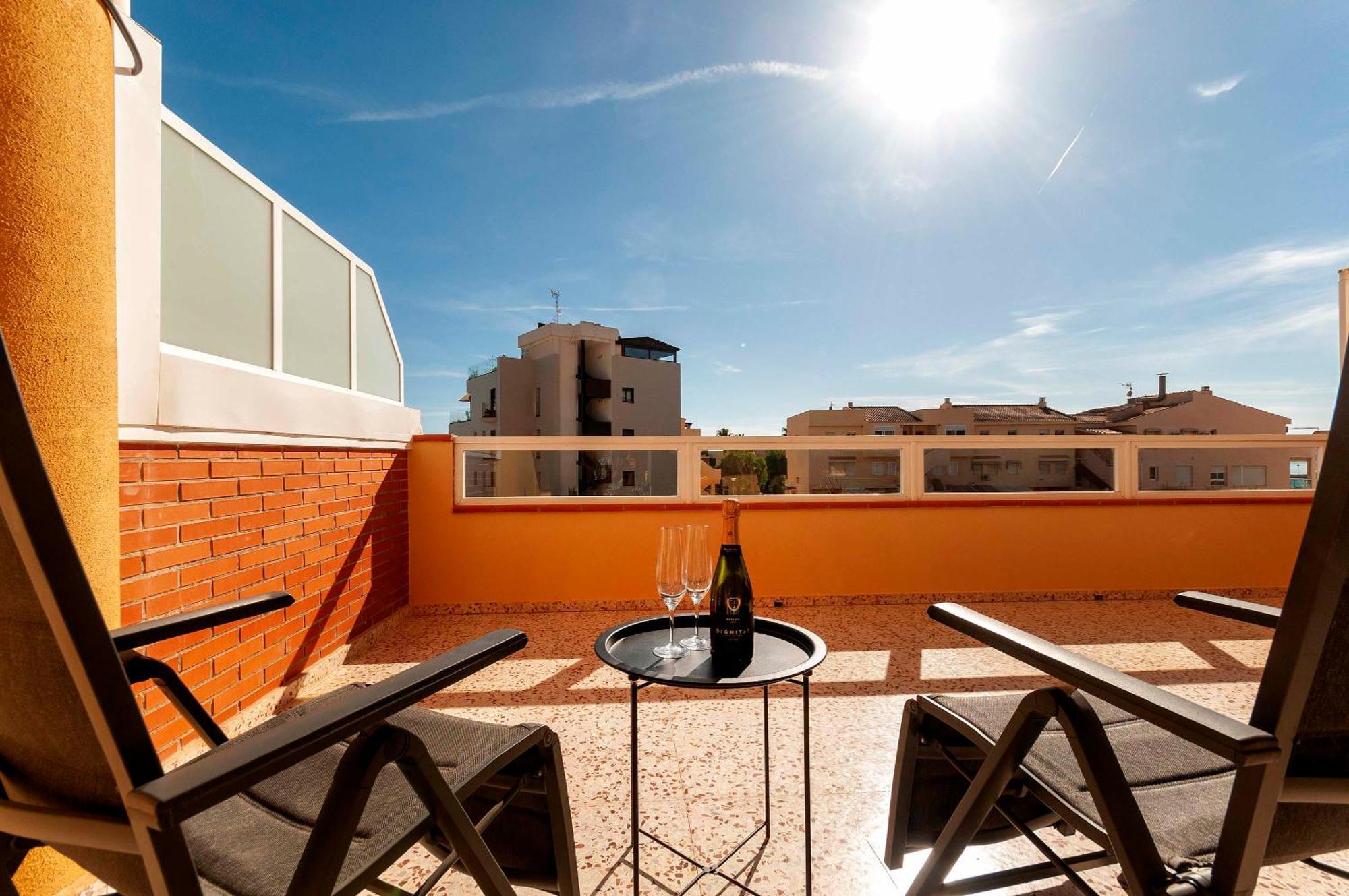Primera Linea, Gran Terraza, Maravillosas Vistas, Alto Standing Villajoyosa Exteriör bild